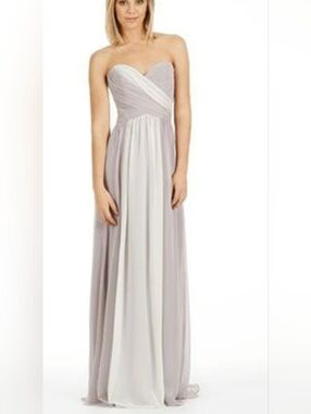 JIM HJELM OCCASIONS Two-Tone Chiffon Gown